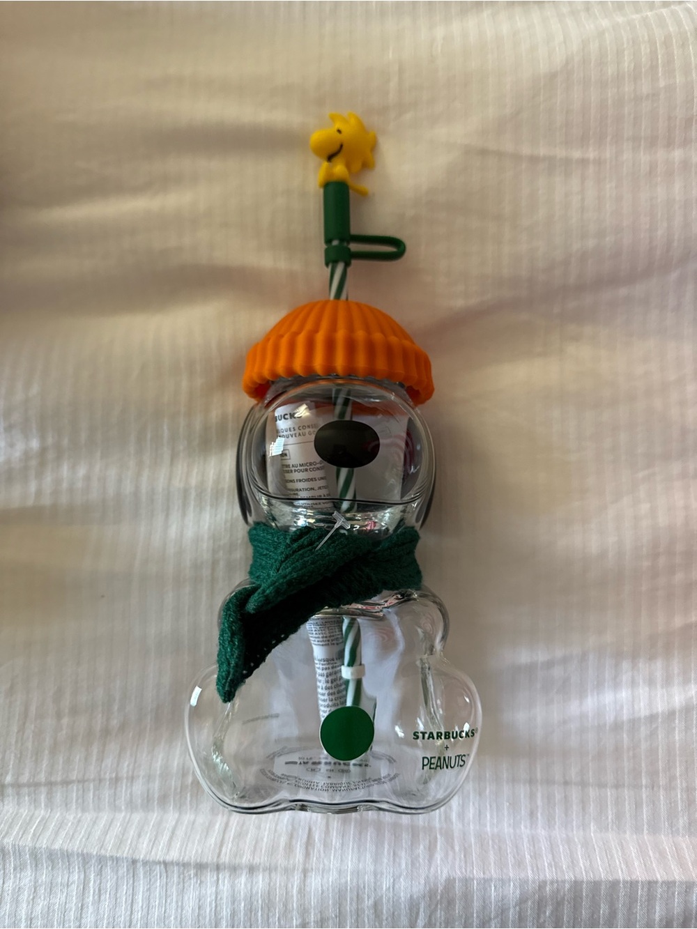 Authentic Starbucks Peanuts Snoopy Glass Cup